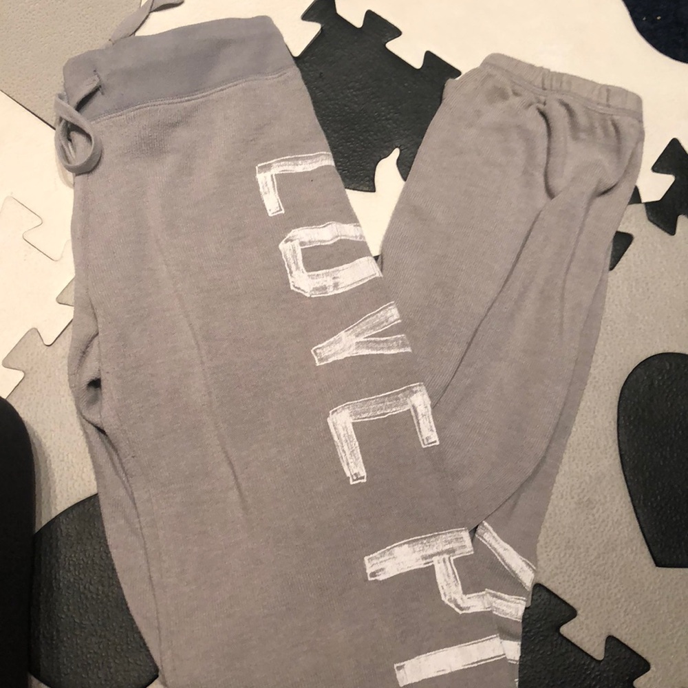 Pink jogger pants